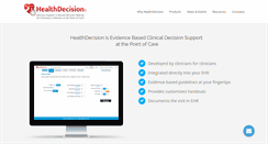 Desktop Screenshot of healthdecision.com