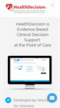Mobile Screenshot of healthdecision.com