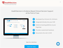 Tablet Screenshot of healthdecision.com